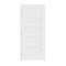 Trimlite 36"x80"x13/8" Primed 5Panel Equal Panel Interior Shaker 71/4" RH Prehung Door Satin Nickel Hinges 3068pri8405RH15714 - alternate 1
